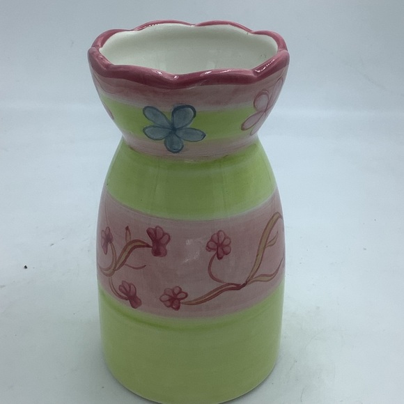 I Godinger & Co. Chartreuse  and Pink Vase - Picture 5 of 8